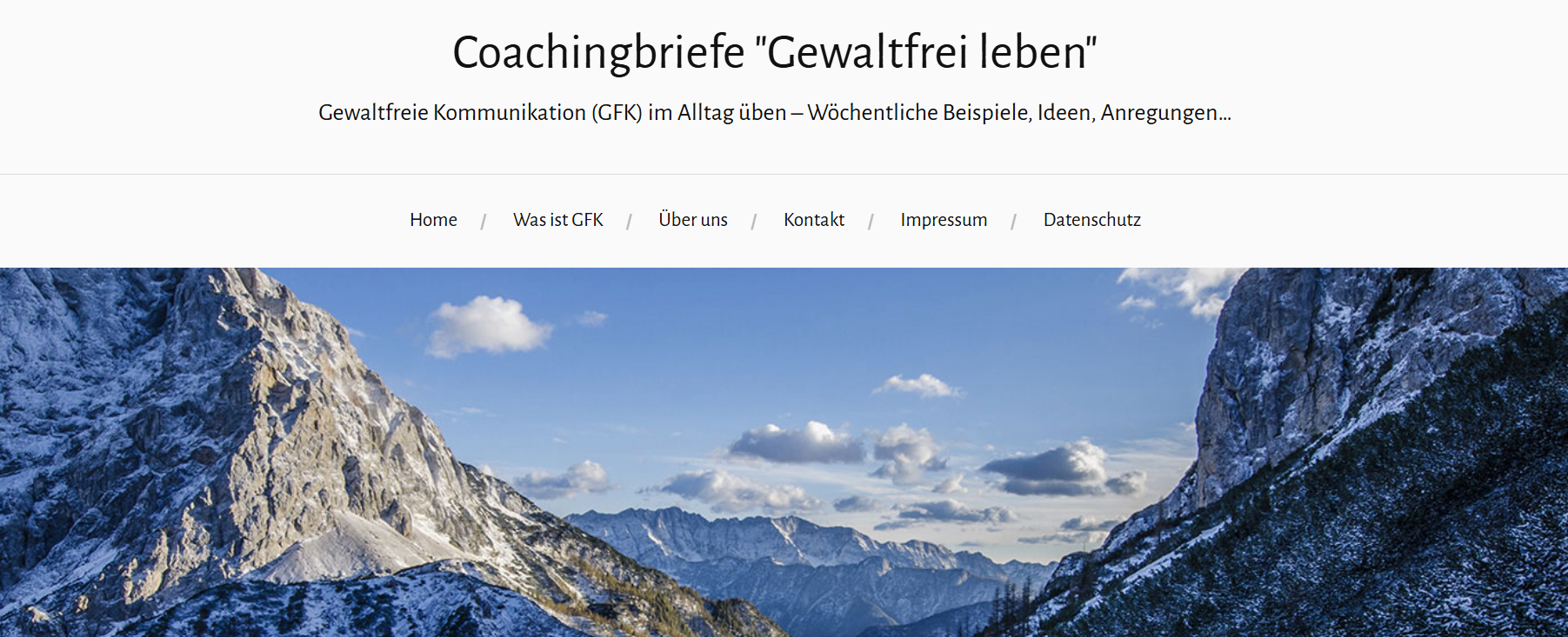 Blog: Coachingbriefe Gewaltfrei leben
